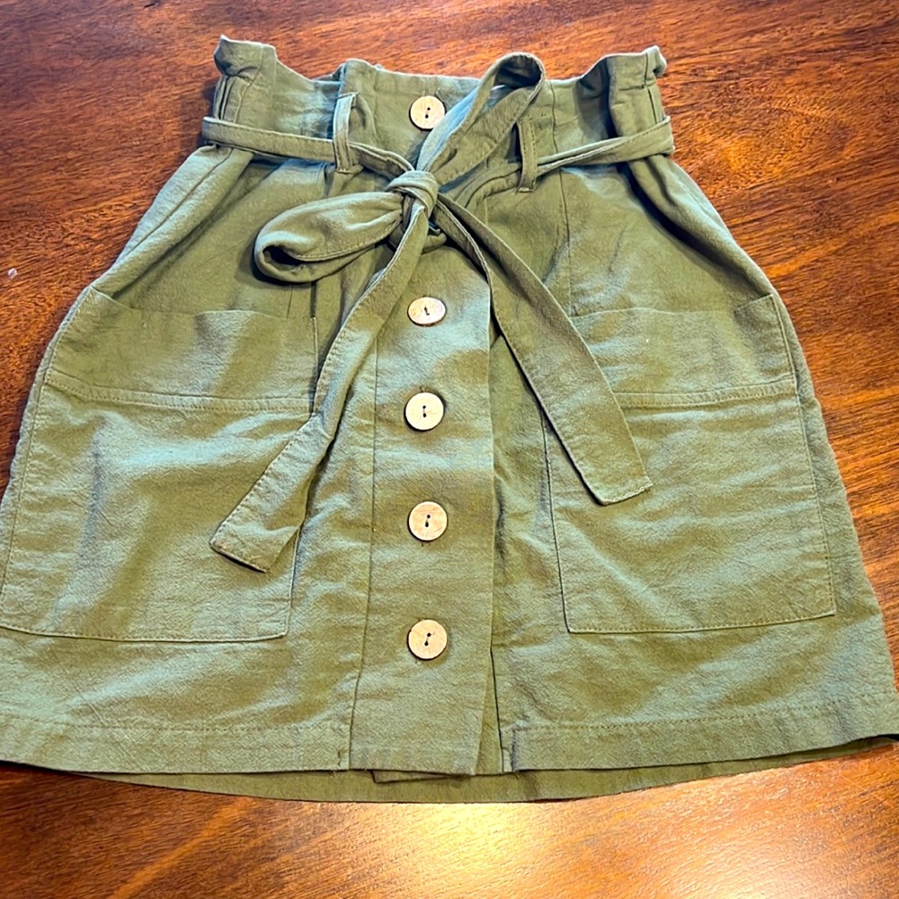 Army green skirt!